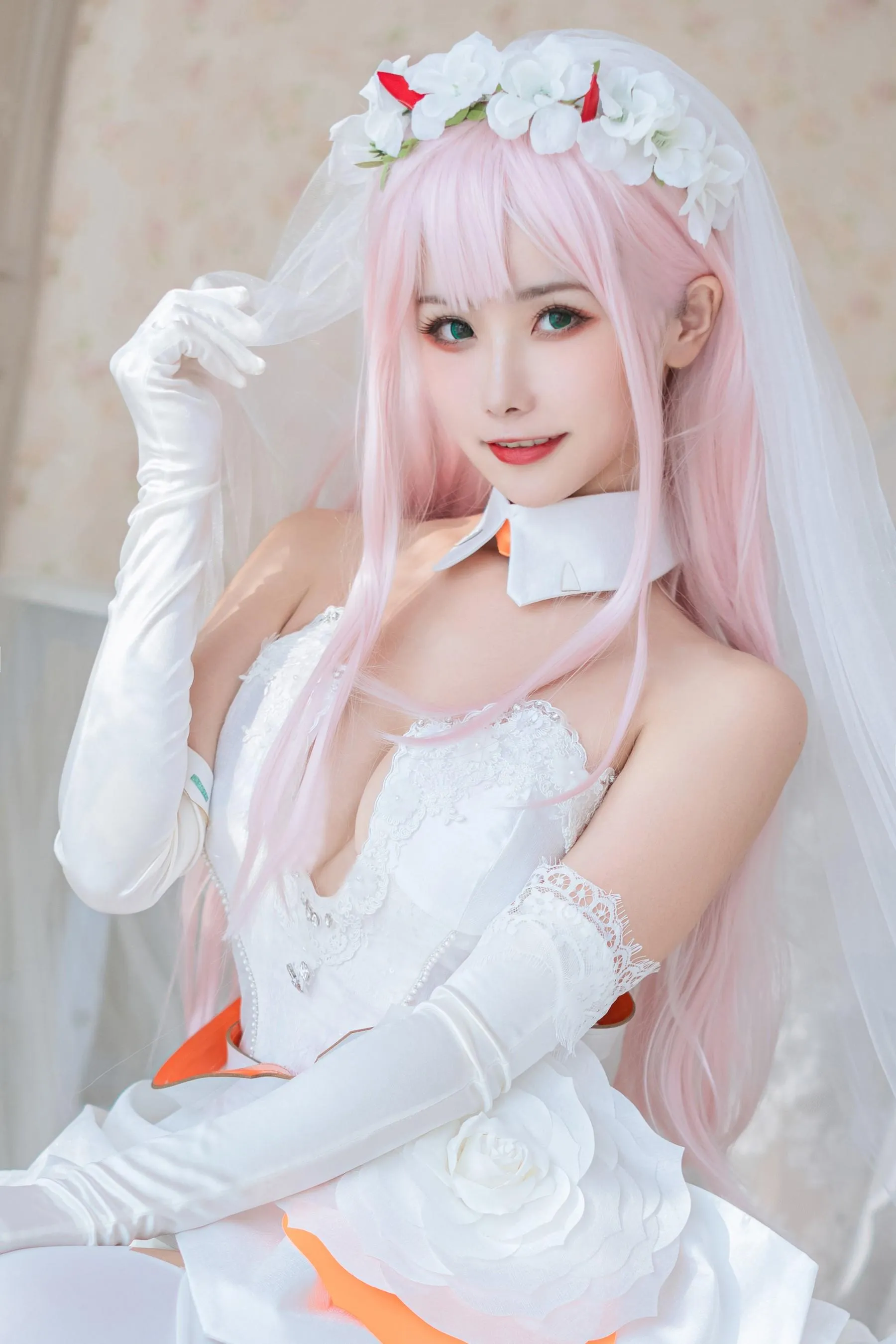 Momoko葵葵 – NO.36 DARLING in the FRANXX 02 泳装 兔女郎花嫁 [61P]插图7